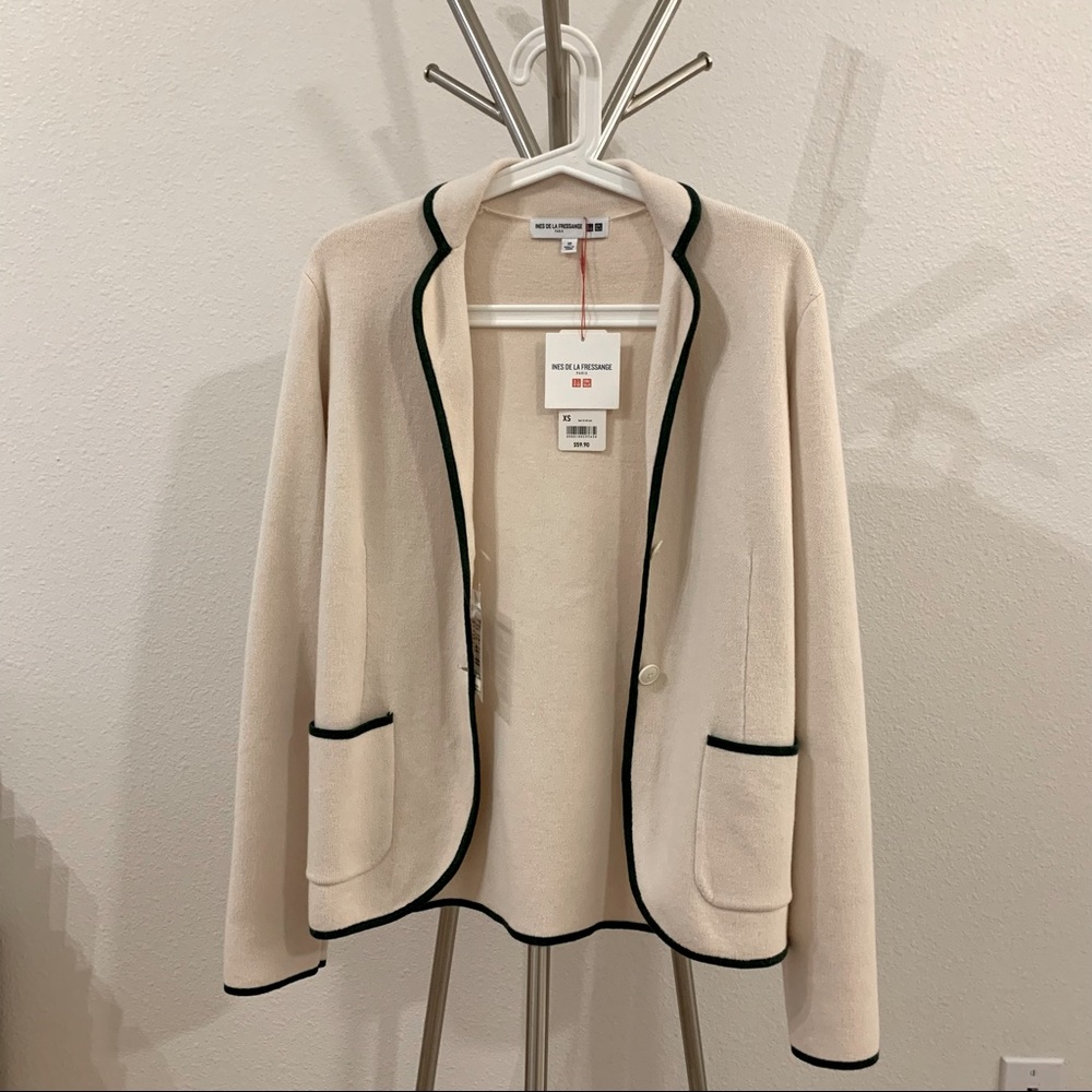 NWOT Women's Uniqlo cotton wool blazer size XS